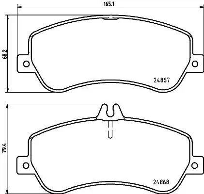 Bremsbelagsatz, Scheibenbremse Vorderachse HELLA 8DB 355 014-221 Bild Bremsbelagsatz, Scheibenbremse Vorderachse HELLA 8DB 355 014-221