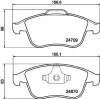 Bremsbelagsatz, Scheibenbremse HELLA 8DB 355 014-801 Bild Bremsbelagsatz, Scheibenbremse HELLA 8DB 355 014-801