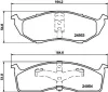 Bremsbelagsatz, Scheibenbremse Vorderachse HELLA 8DB 355 014-971 Bild Bremsbelagsatz, Scheibenbremse Vorderachse HELLA 8DB 355 014-971
