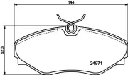 Bremsbelagsatz, Scheibenbremse HELLA 8DB 355 020-731