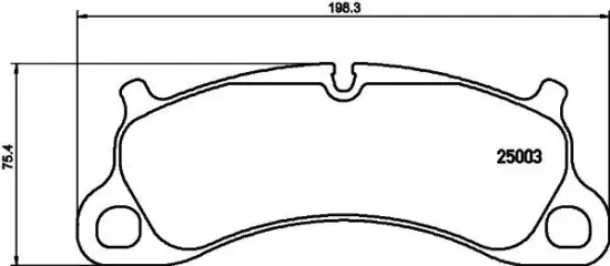 Bremsbelagsatz, Scheibenbremse HELLA 8DB 355 019-731 Bild Bremsbelagsatz, Scheibenbremse HELLA 8DB 355 019-731