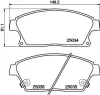 Bremsbelagsatz, Scheibenbremse HELLA 8DB 355 015-241 Bild Bremsbelagsatz, Scheibenbremse HELLA 8DB 355 015-241