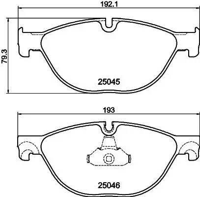 Bremsbelagsatz, Scheibenbremse HELLA 8DB 355 015-251