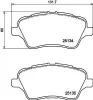 Bremsbelagsatz, Scheibenbremse HELLA 8DB 355 020-621 Bild Bremsbelagsatz, Scheibenbremse HELLA 8DB 355 020-621