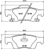 Bremsbelagsatz, Scheibenbremse Hinterachse HELLA 8DB 355 040-031 Bild Bremsbelagsatz, Scheibenbremse Hinterachse HELLA 8DB 355 040-031