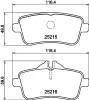 Bremsbelagsatz, Scheibenbremse HELLA 8DB 355 019-841 Bild Bremsbelagsatz, Scheibenbremse HELLA 8DB 355 019-841