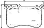 Bremsbelagsatz, Scheibenbremse HELLA 8DB 355 019-611