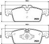 Bremsbelagsatz, Scheibenbremse HELLA 8DB 355 015-711 Bild Bremsbelagsatz, Scheibenbremse HELLA 8DB 355 015-711