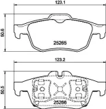 Bremsbelagsatz, Scheibenbremse HELLA 8DB 355 017-341