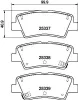 Bremsbelagsatz, Scheibenbremse Hinterachse HELLA 8DB 355 044-731