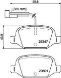 Bremsbelagsatz, Scheibenbremse HELLA 8DB 355 019-631