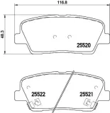 Bremsbelagsatz, Scheibenbremse HELLA 8DB 355 023-041