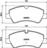 Bremsbelagsatz, Scheibenbremse HELLA 8DB 355 020-721