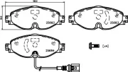 Bremsbelagsatz, Scheibenbremse HELLA 8DB 355 020-191