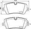 Bremsbelagsatz, Scheibenbremse HELLA 8DB 355 020-361 Bild Bremsbelagsatz, Scheibenbremse HELLA 8DB 355 020-361