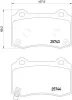 Bremsbelagsatz, Scheibenbremse HELLA 8DB 355 021-251 Bild Bremsbelagsatz, Scheibenbremse HELLA 8DB 355 021-251