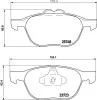 Bremsbelagsatz, Scheibenbremse HELLA 8DB 355 020-411 Bild Bremsbelagsatz, Scheibenbremse HELLA 8DB 355 020-411