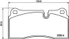 Bremsbelagsatz, Scheibenbremse Hinterachse HELLA 8DB 355 039-951