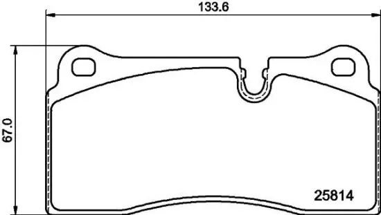 Bremsbelagsatz, Scheibenbremse Hinterachse HELLA 8DB 355 039-951 Bild Bremsbelagsatz, Scheibenbremse Hinterachse HELLA 8DB 355 039-951