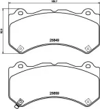 Bremsbelagsatz, Scheibenbremse HELLA 8DB 355 021-041