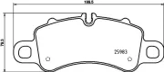 Bremsbelagsatz, Scheibenbremse HELLA 8DB 355 025-601