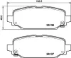 Bremsbelagsatz, Scheibenbremse Hinterachse HELLA 8DB 355 040-251 Bild Bremsbelagsatz, Scheibenbremse Hinterachse HELLA 8DB 355 040-251