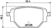 Bremsbelagsatz, Scheibenbremse HELLA 8DB 355 040-321 Bild Bremsbelagsatz, Scheibenbremse HELLA 8DB 355 040-321