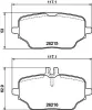 Bremsbelagsatz, Scheibenbremse Hinterachse HELLA 8DB 355 040-331