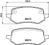 Bremsbelagsatz, Scheibenbremse HELLA 8DB 355 040-931