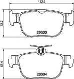 Bremsbelagsatz, Scheibenbremse HELLA 8DB 355 040-981