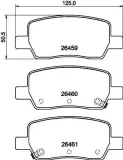 Bremsbelagsatz, Scheibenbremse HELLA 8DB 355 044-301