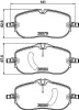 Bremsbelagsatz, Scheibenbremse HELLA 8DB 355 044-391