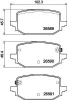 Bremsbelagsatz, Scheibenbremse HELLA 8DB 355 045-961