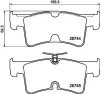 Bremsbelagsatz, Scheibenbremse HELLA 8DB 355 045-951