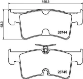Bremsbelagsatz, Scheibenbremse HELLA 8DB 355 045-951