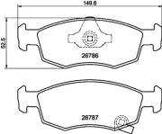 Bremsbelagsatz, Scheibenbremse HELLA 8DB 355 046-041