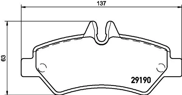 Bremsbelagsatz, Scheibenbremse HELLA 8DB 355 005-351