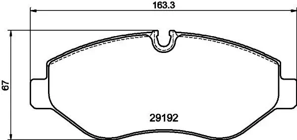 Bremsbelagsatz, Scheibenbremse HELLA 8DB 355 005-521