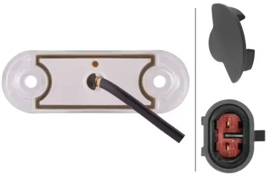 Seitenmarkierungsleuchte 24 V 12 V rechts links HELLA 2PS 980 868-227 Bild Seitenmarkierungsleuchte 24 V 12 V rechts links HELLA 2PS 980 868-227
