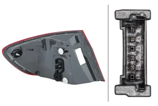 Heckleuchte 12 V rechts HELLA 2SD 010 234-101 Bild Heckleuchte 12 V rechts HELLA 2SD 010 234-101