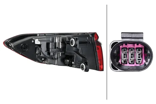 Heckleuchte rechts HELLA 2SD 013 095-621 Bild Heckleuchte rechts HELLA 2SD 013 095-621