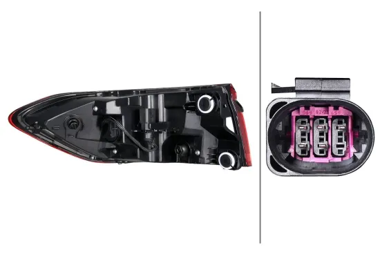 Heckleuchte rechts HELLA 2SD 013 095-661 Bild Heckleuchte rechts HELLA 2SD 013 095-661