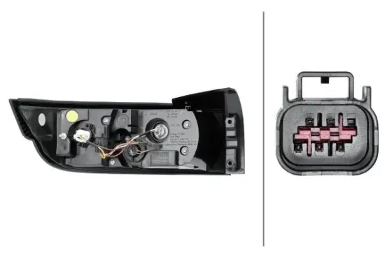 Heckleuchte 12 V rechts HELLA 2SK 010 563-221 Bild Heckleuchte 12 V rechts HELLA 2SK 010 563-221