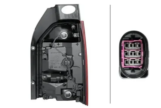 Heckleuchte 12 V links HELLA 2SK 012 337-051 Bild Heckleuchte 12 V links HELLA 2SK 012 337-051