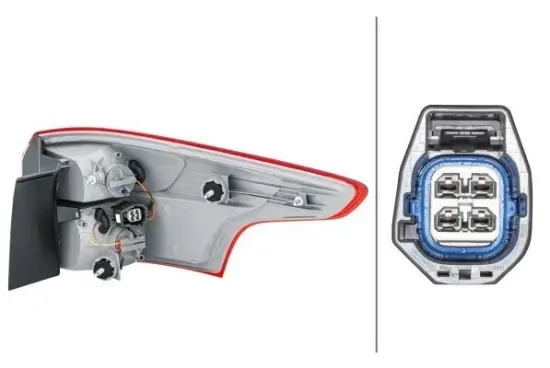 Heckleuchte 12 V links HELLA 2VA 354 995-111 Bild Heckleuchte 12 V links HELLA 2VA 354 995-111