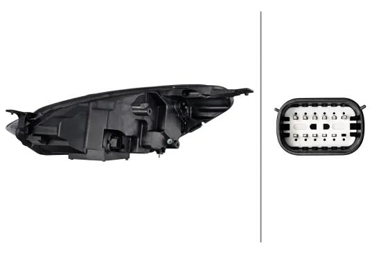 Hauptscheinwerfer 12 V rechts HELLA 1EX 354 857-181 Bild Hauptscheinwerfer 12 V rechts HELLA 1EX 354 857-181