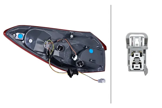 Heckleuchte 12 V rechts HELLA 2SD 354 860-361 Bild Heckleuchte 12 V rechts HELLA 2SD 354 860-361