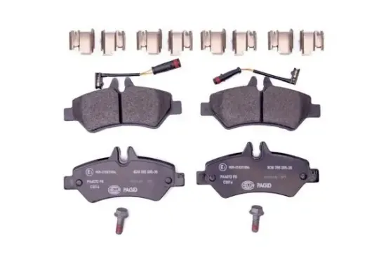 Bremsbelagsatz, Scheibenbremse HELLA 8DB 355 005-351 Bild Bremsbelagsatz, Scheibenbremse HELLA 8DB 355 005-351