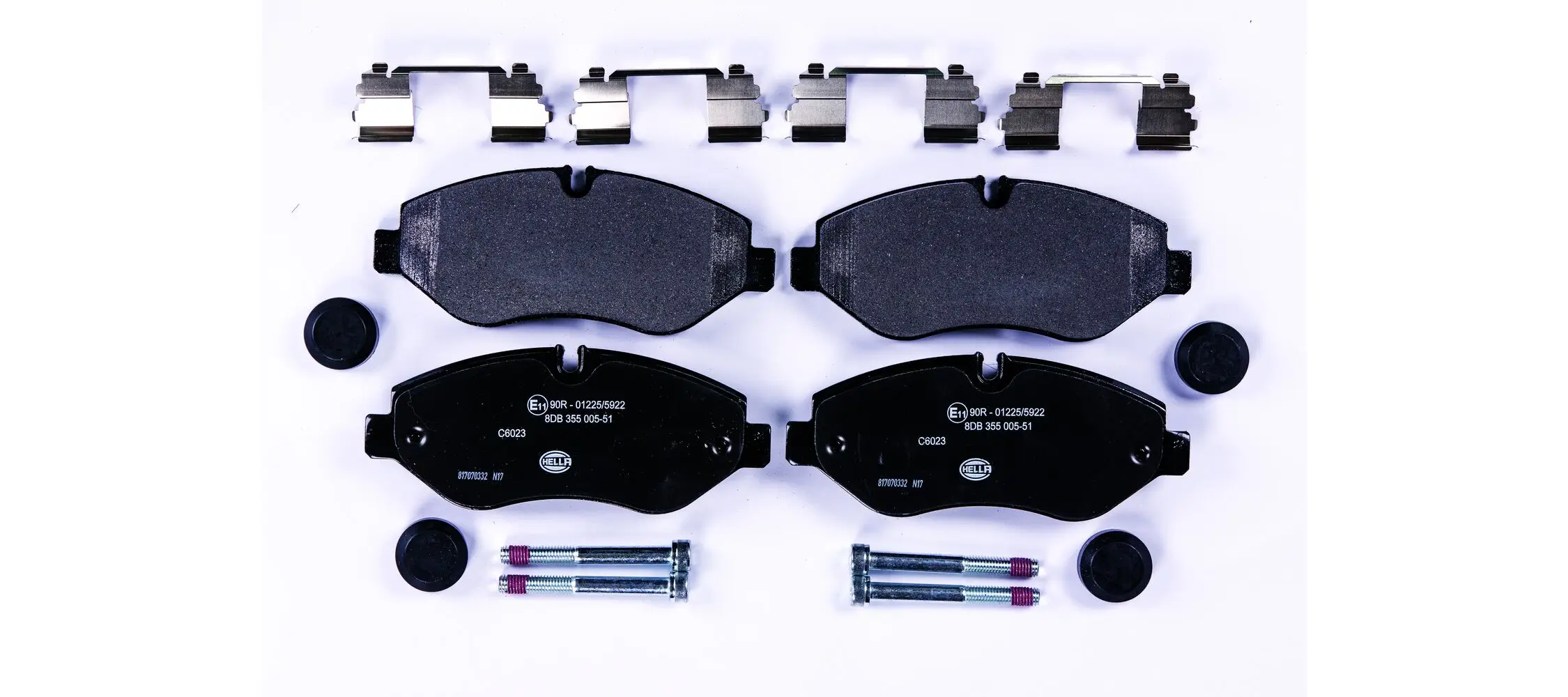 Bremsbelagsatz, Scheibenbremse HELLA 8DB 355 005-511