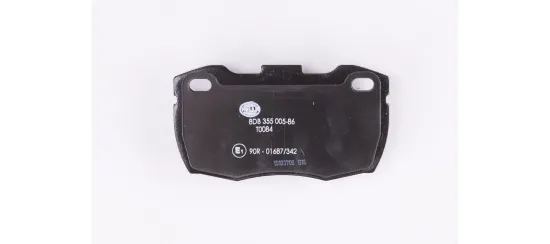 Bremsbelagsatz, Scheibenbremse Vorderachse HELLA 8DB 355 005-861 Bild Bremsbelagsatz, Scheibenbremse Vorderachse HELLA 8DB 355 005-861